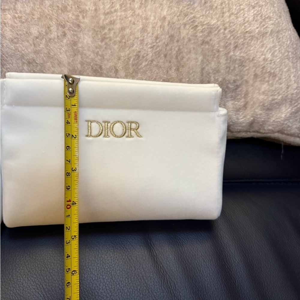 New Dior White Beauty Cosmetic Bag Set Makeup Pouch + Notebook - Picture 7 of 13